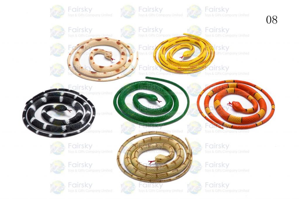 42" PVC SNAKE BISCUIT 2 STYLES, 8 COLORS