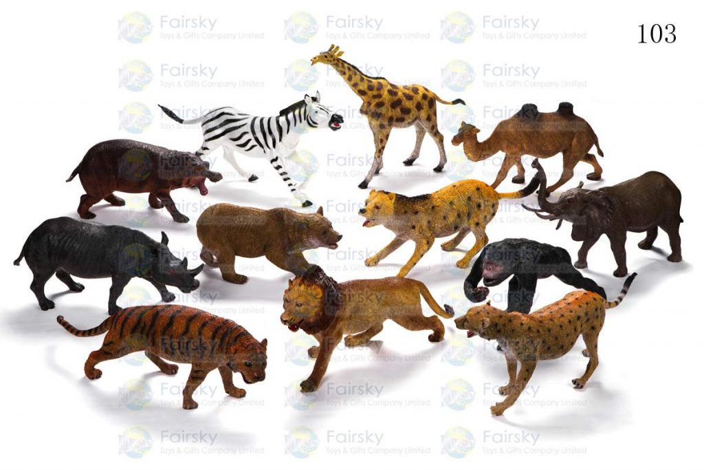 12"-22" PVC WILD ANIMALS 12 STYLES