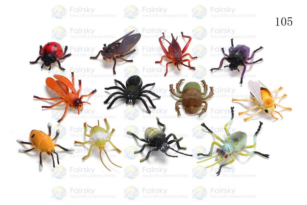 3"-5.5" PVC AUTHENTIC INSECTS 12 STYLES