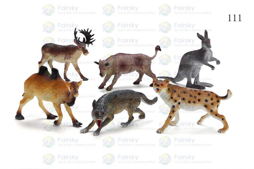 6"-8" PVC WILD ANIMALS 6 STYLES