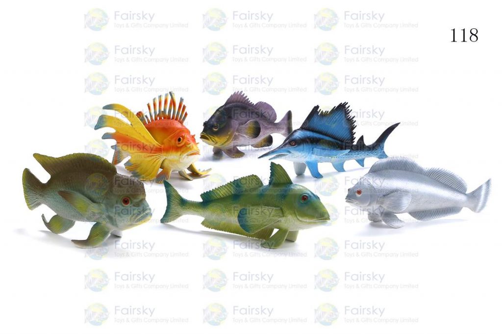 9.5"-14" PVC TROPICAL FISH 6 STYLES