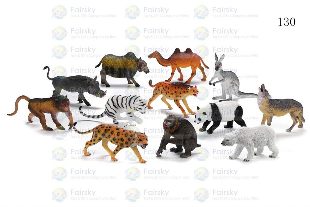 6.5"-10" PVC WILD ANIMALS 12 STYLES