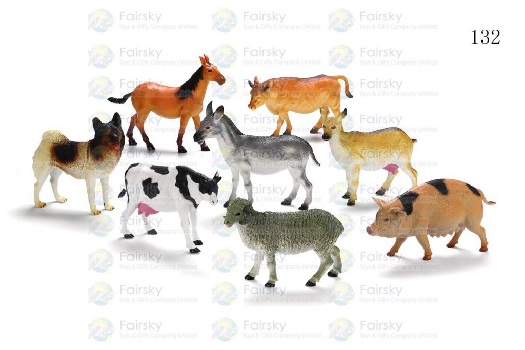 6.5"-8.5" PVC FARM ANIMALS 8 STYLES