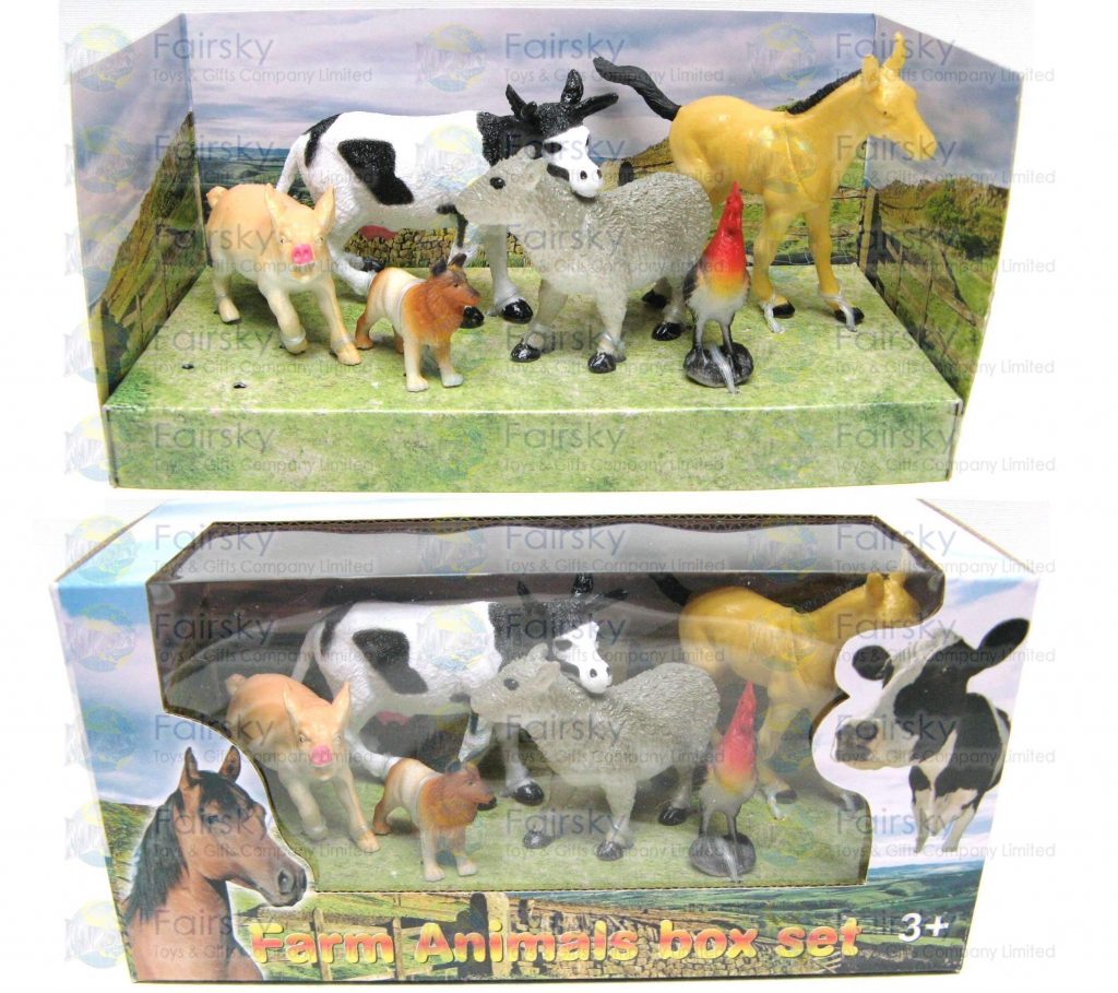 Set of 6pcs Farm Animals