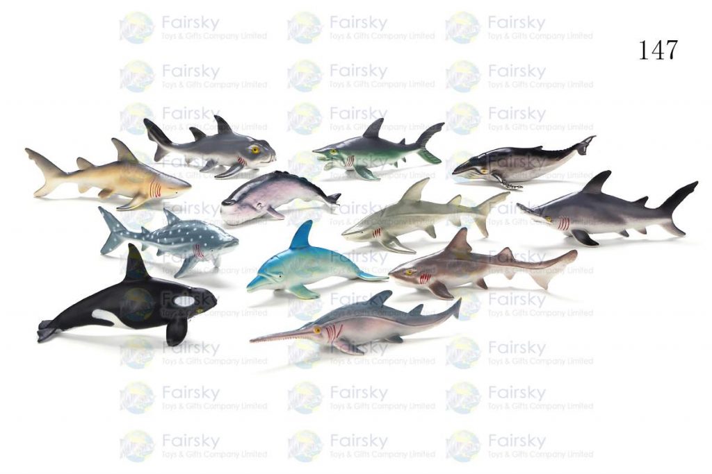 5.5"-7.5" PVC OCEAN ANIMALS 12 STYLES