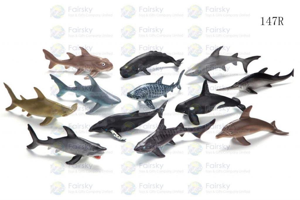 5.5"-7.5" PVC OCEAN ANIMALS 12 STYLES