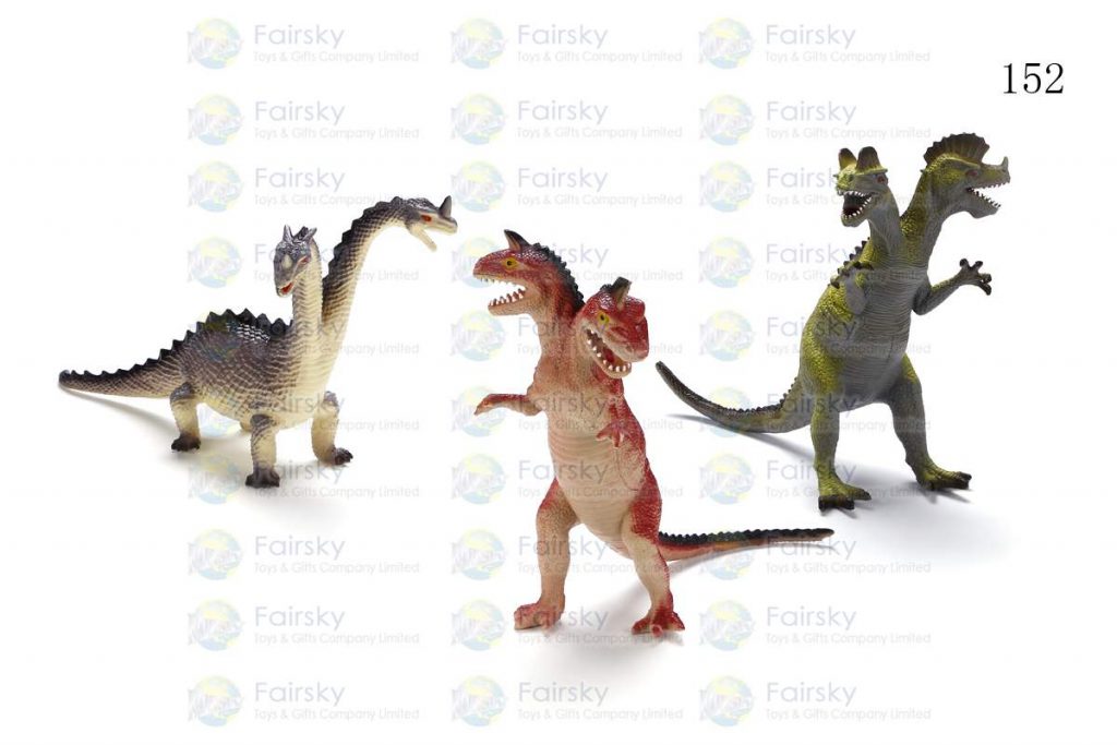 8"-11" PVC DOUBLE DINOSAURS 3 STYLES