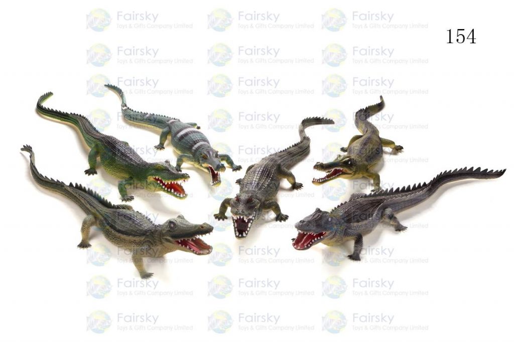 28" PVC CROCODILE 3 STYLES, 6 COLORS