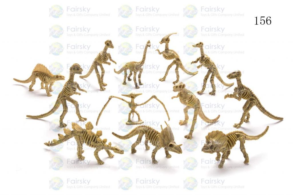 6"-7" PVC DINOSAURS SKELETON 12 STYLES