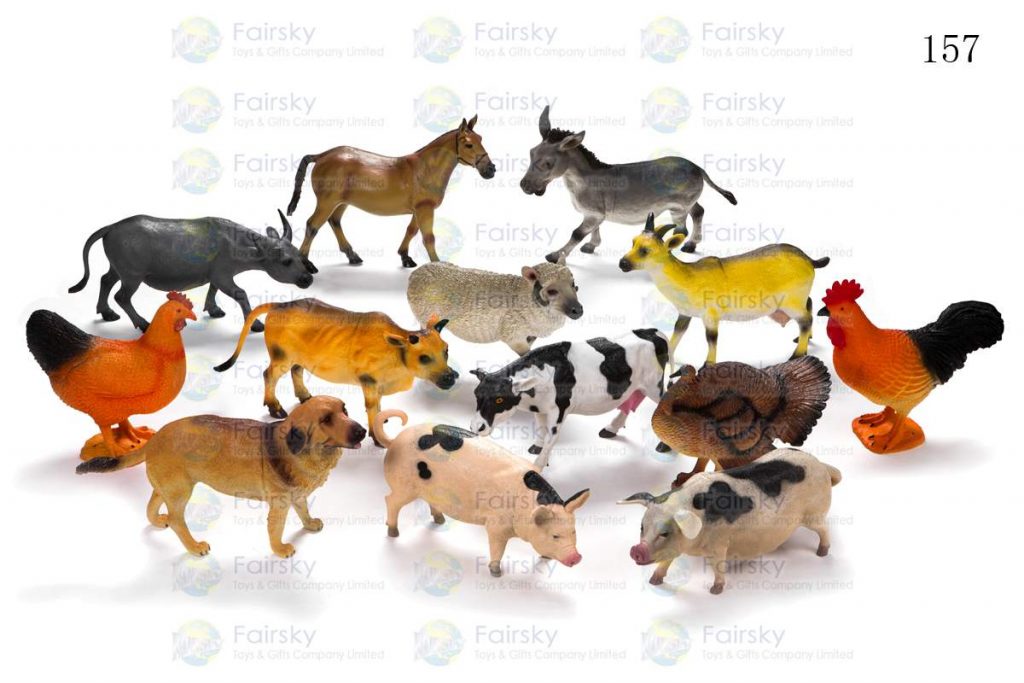 9"-14" PVC FRAM ANIMALS 12 STYLES