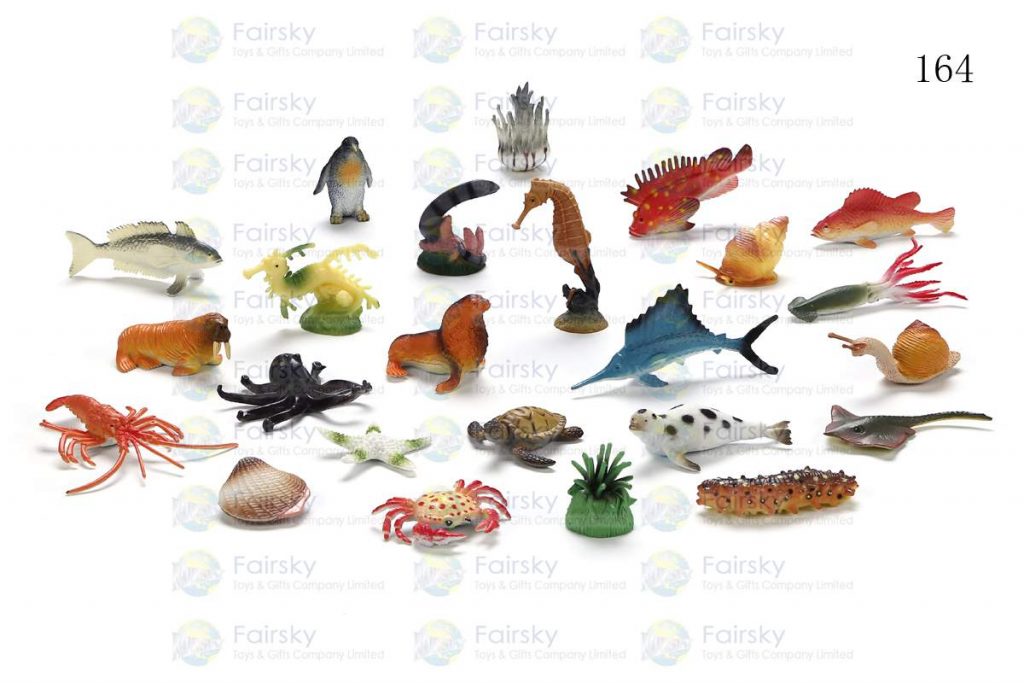 1.5"-3.25" PVC OCEAN ANIMALS 24 STYLES