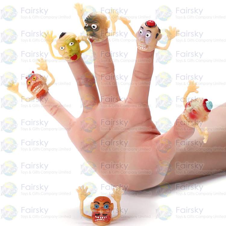 1.25" PVC Clown Head Finger Puppet