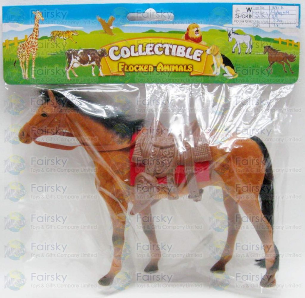 10" Flocked Horse