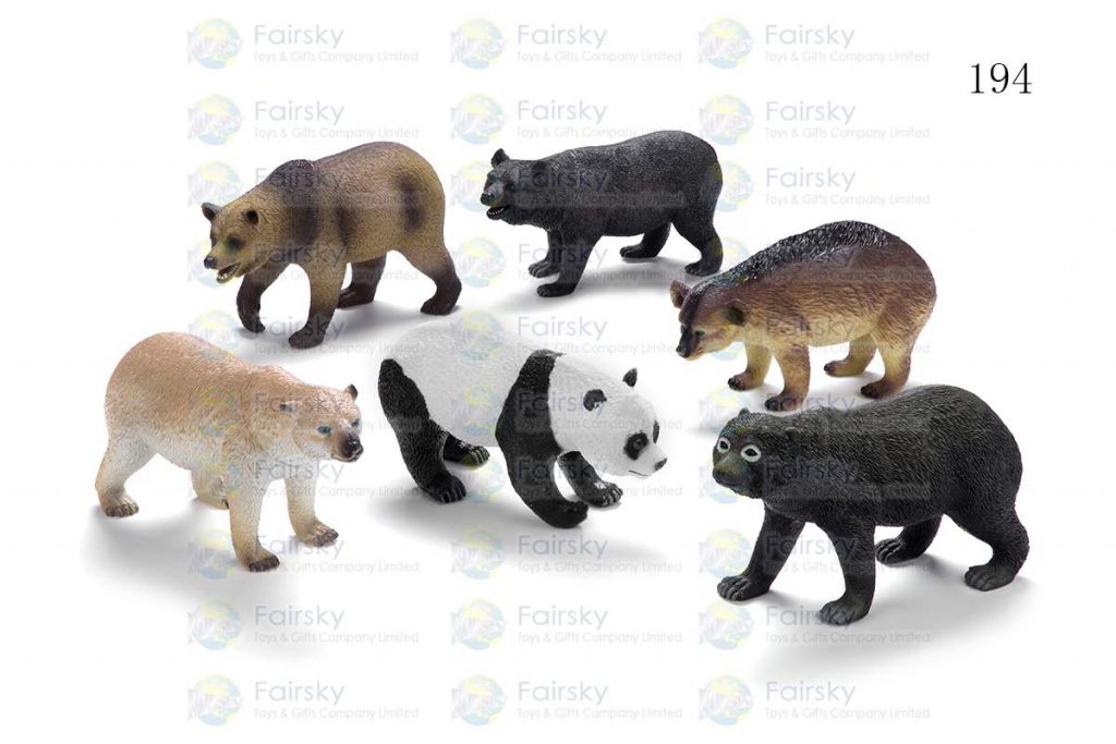 8" PVC BEAR 6 STYLES