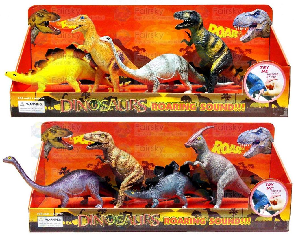 Set of 4pcs Dinosaurs