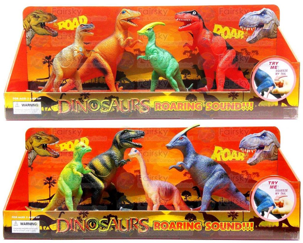 Set of 4pcs Dinosaurs
