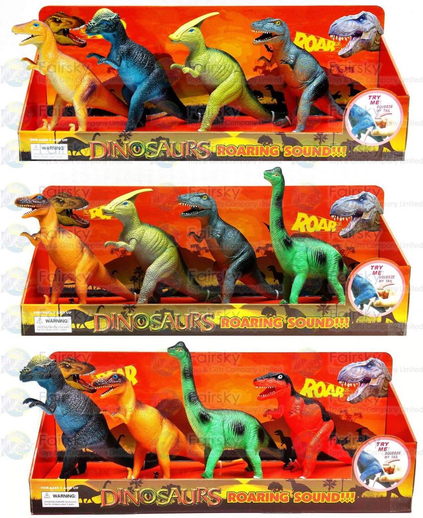 Set of 4pcs Dinosaurs