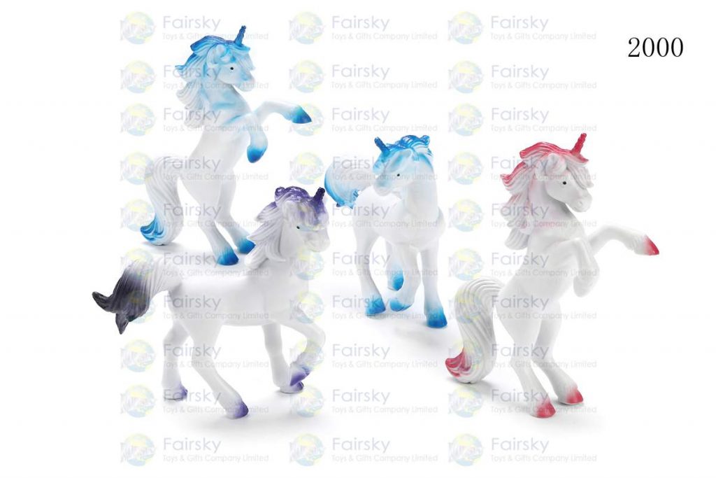 5" PVC UNICORN 2 STYLES, 4 COLORS