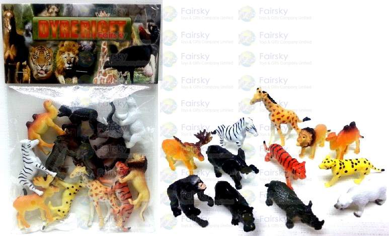 2"-2.5" PVC WILD ANIMALS 12 STYLES