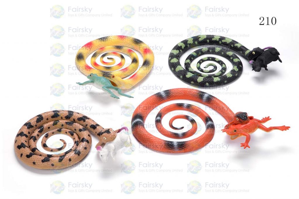 45" PVC SNAKE BISCUIT 2 STYLES, 4 COLORS