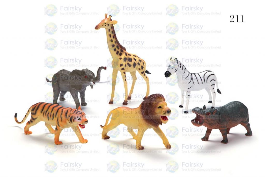 7"-10" WILD ANIMALS 6 STYLES