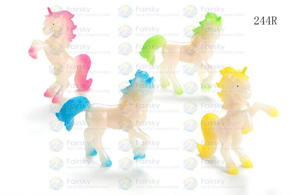 3" PVC UNICORN 2 STYLES, 4 COLORS