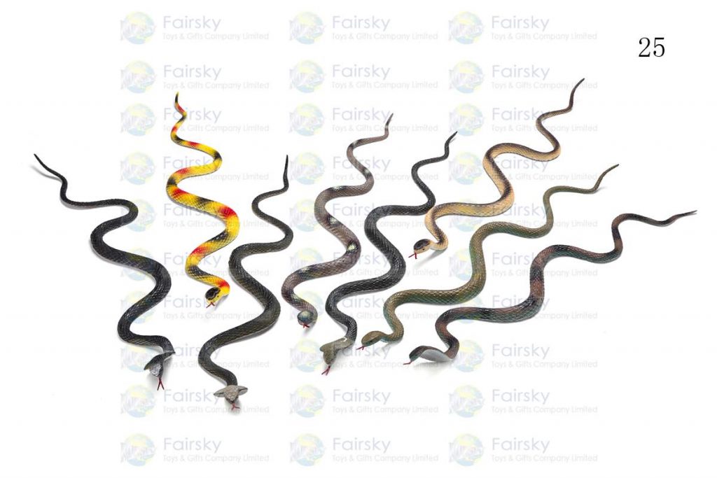 24" PVC LONG SNAKE 2 STYLES, 8 COLORS