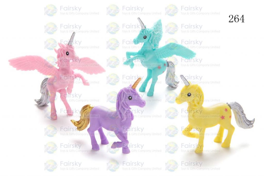 3" PVC UNICORN 2 STYLES, 4 COLORS