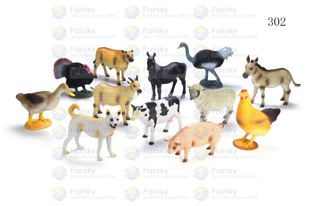 7"-11" PVC FARM ANIMAL 12 STYLES