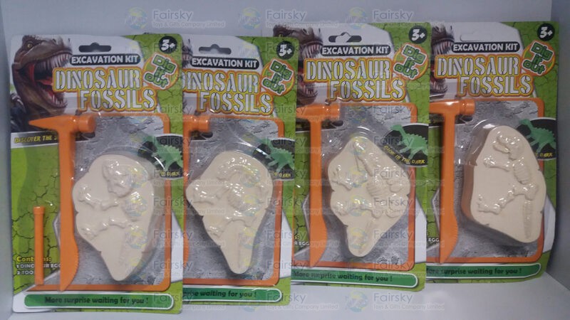 Dinosaur Fossil 4 Assorted