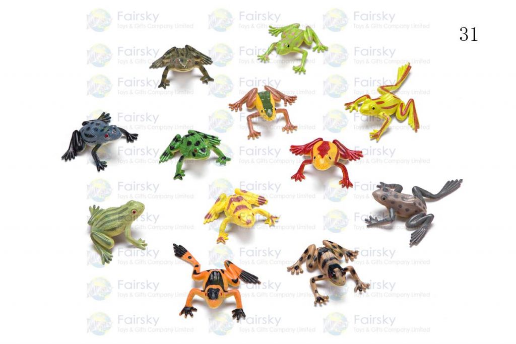 1.5" PVC FROG 4 STYLES, 12 COLORS