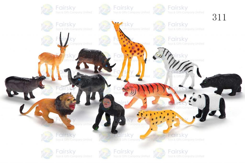 5" PVC WILD ANIMALS 12 STYLES