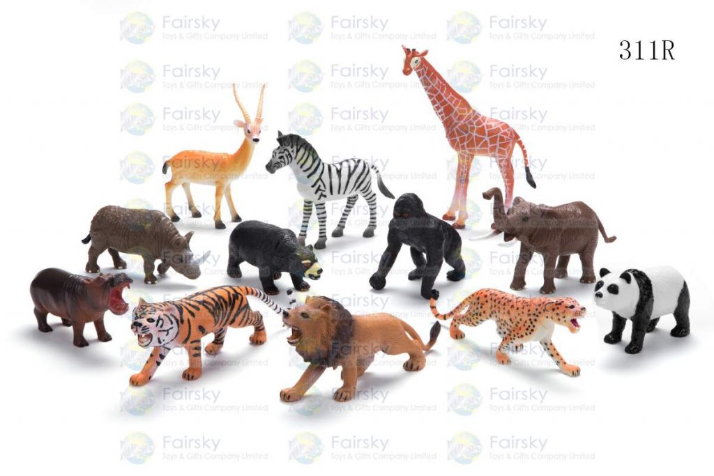 5" PVC WILD ANIMALS 12 STYLES