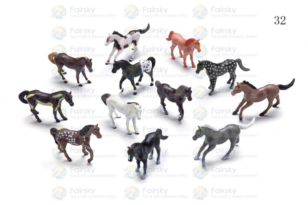 3" PVC CLASSIC BREED HORSE 4 STYLES, 12 COLORS