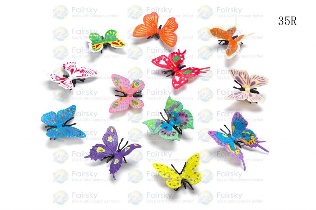 2" PVC BUTTERFLY 8 STYLES, 12 COLORS