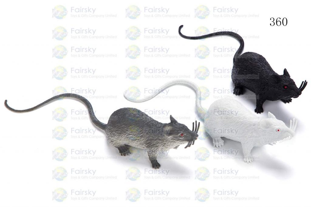 7" PVC RAT 1 STYLE, 3 COLORS