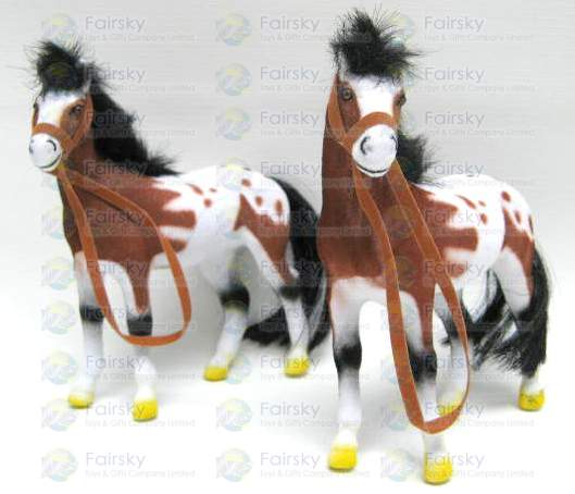 5.5" Flocked Horse