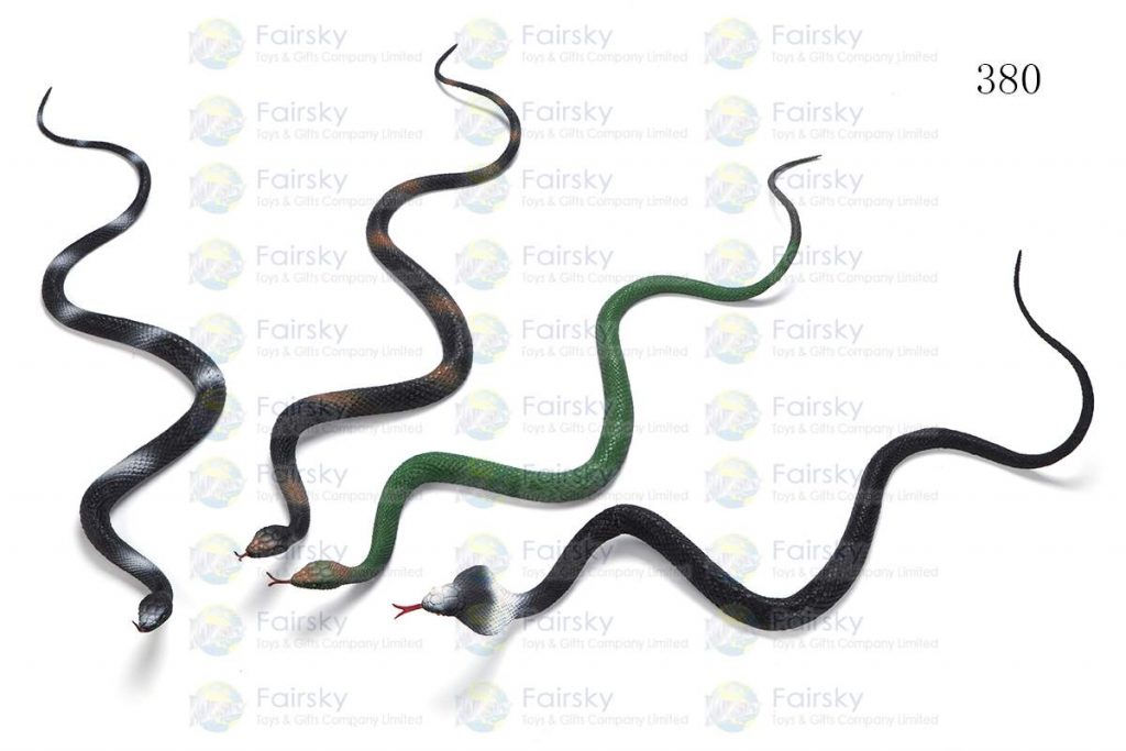 30" PVC SNAKE 2 STYLES, 4 COLORS (DARK COLOR)