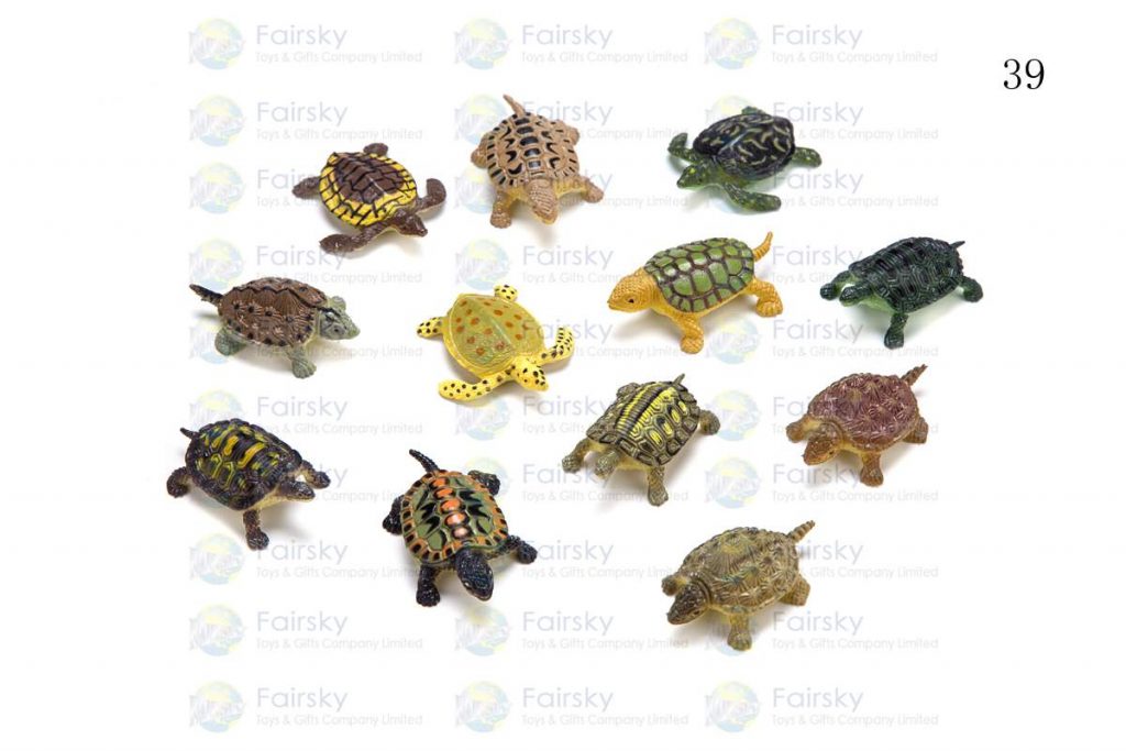 1.5" PVC TORTOISE 4 STYLES, 12 COLORS