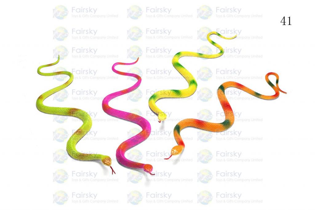 30" PVC SNAKE 1 STYLE, 4 COLORS (NEON COLOR)