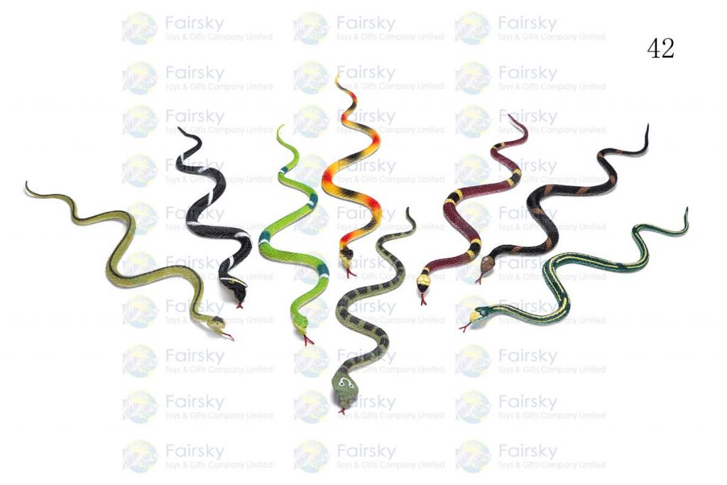 14" PVC SNAKE 3 ASSTD STYLES - 8 COLOR