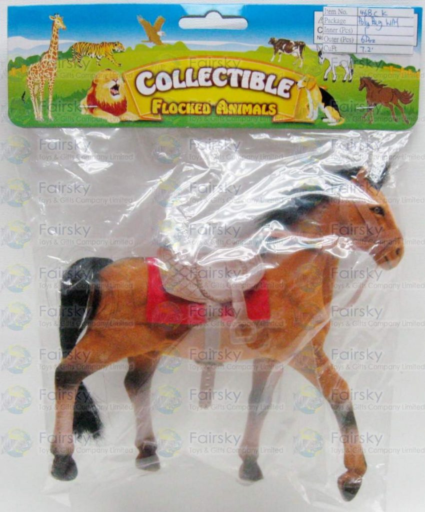 8" Flocked Horse