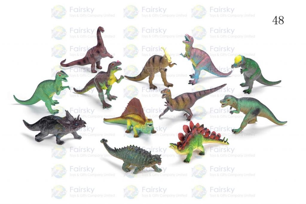 9"-11" PVC DINOSAURS 12 STYLES