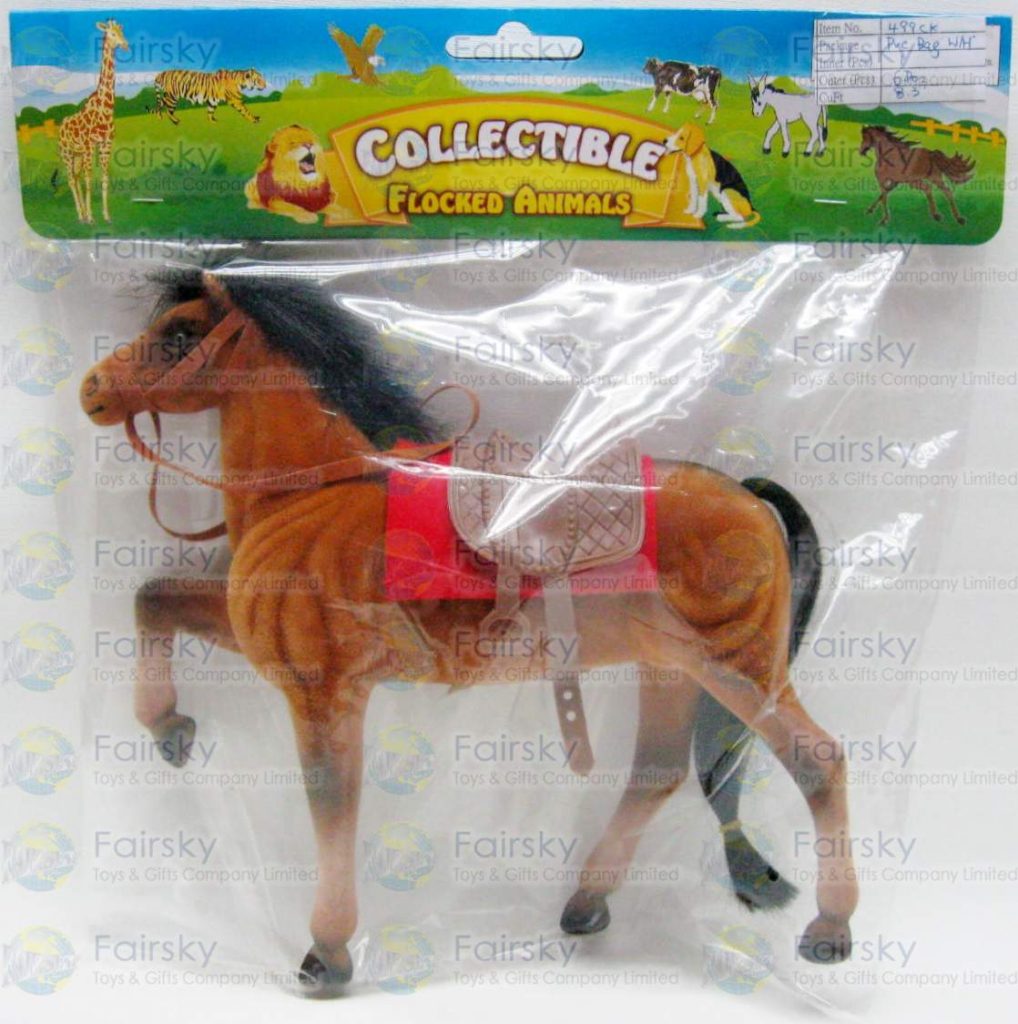 9.5" Flocked Horse