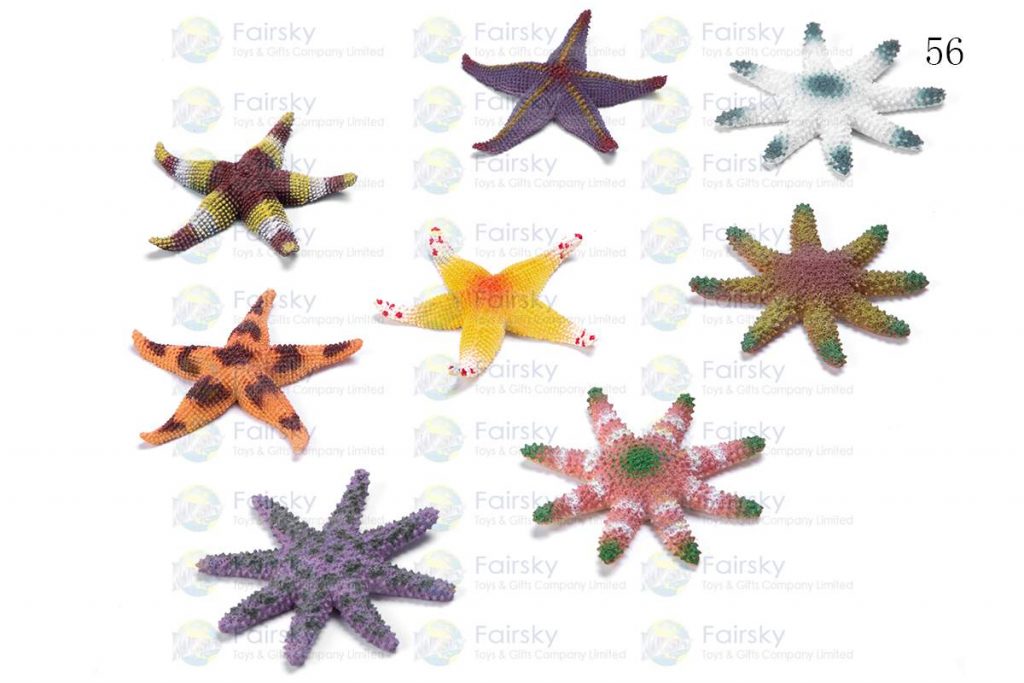 3" PVC STARFISH 2 STYLES, 8 COLORS