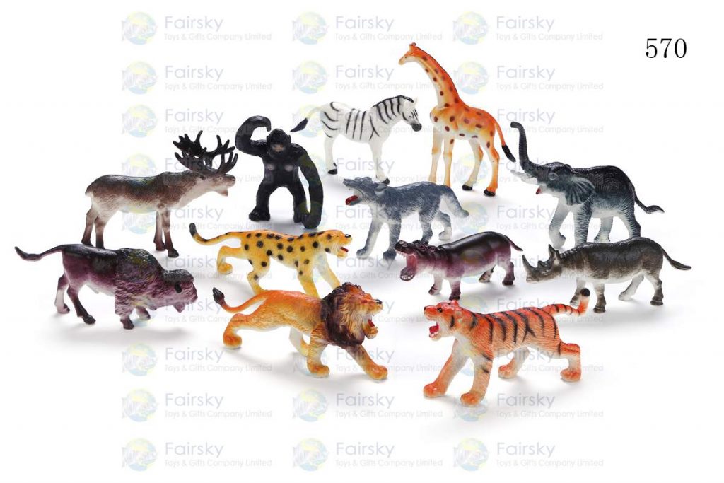 4" PVC WILD ANIMALS 12 STYLES