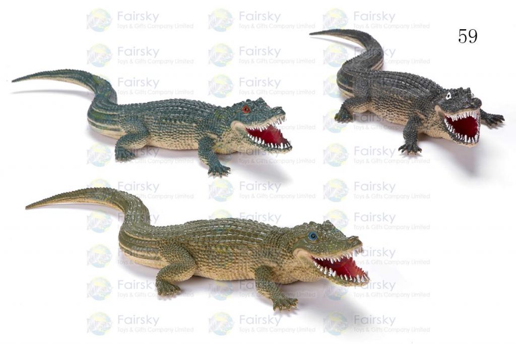 15" PVC CROCODILIE 1 STYLE, 3 COLORS