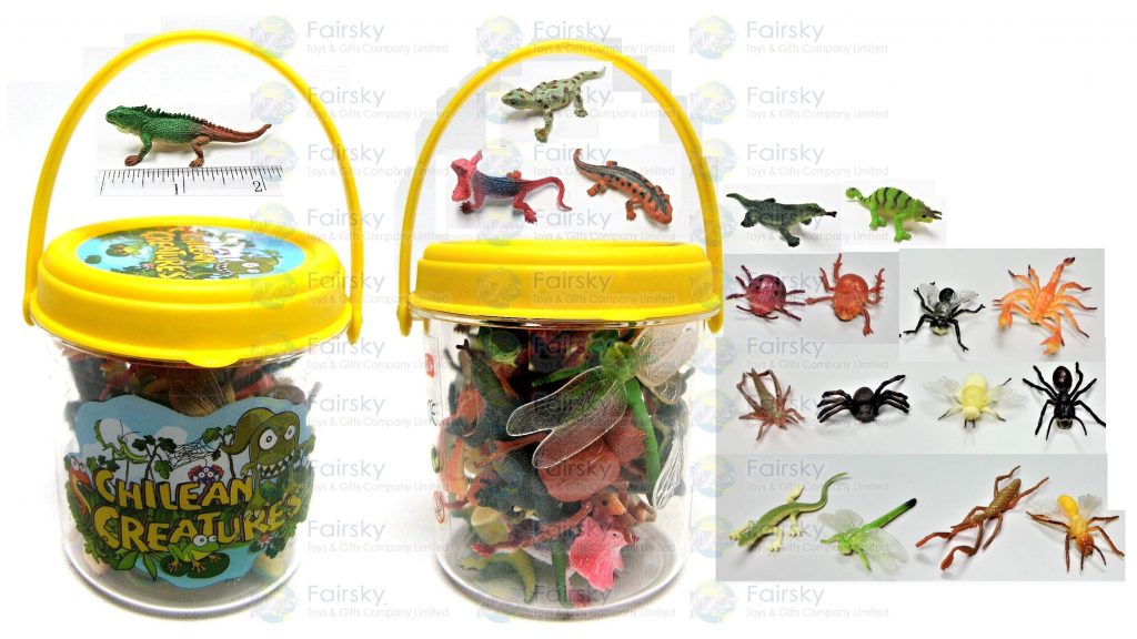 Mini Insect Aninals in Plastic Small Tub