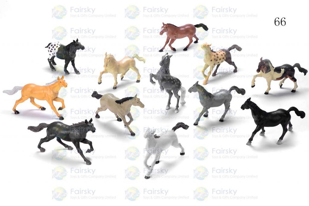 7"-9" PVC CLASSIC BREED HORSE 8 STYLES, 12 COLORS