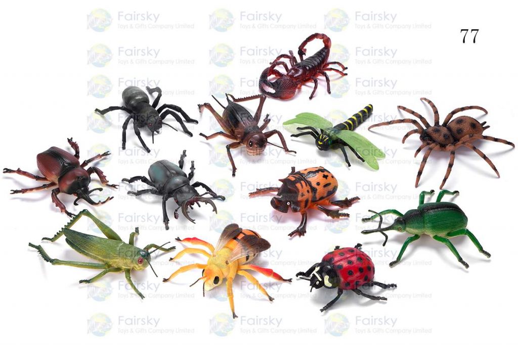 5"-9" PVC AUTHENTIC INSECTS 12 STYLES